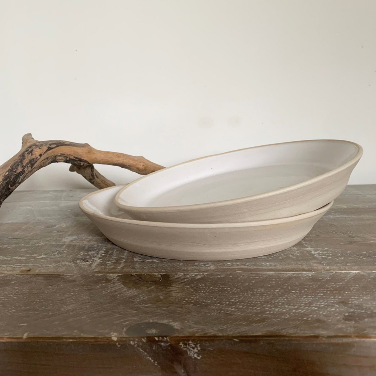 Stoneware Plates 2 Small Shed Pottery Shoreline Range